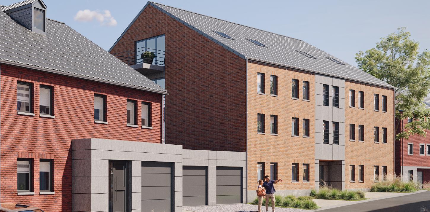 Visuels 3D d'un immeuble d'appartements, l'Envolée