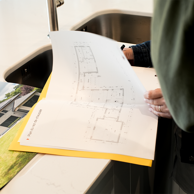 Plan détaillé d’une maison clé sur porte en Belgique conçu avec un constructeur professionnel