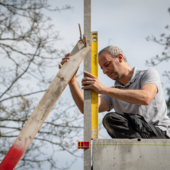 Service haut de gamme d'une entreprise de construction de maisons pour un projet architectural contemporain
