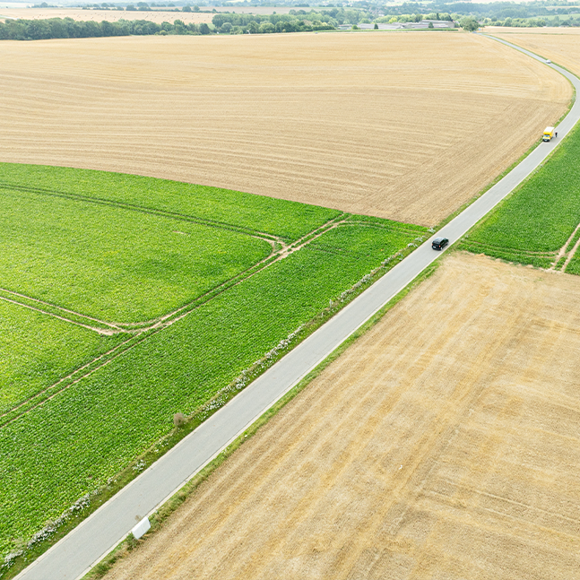 Terrain préparé pour projet de construction maison sur mesure